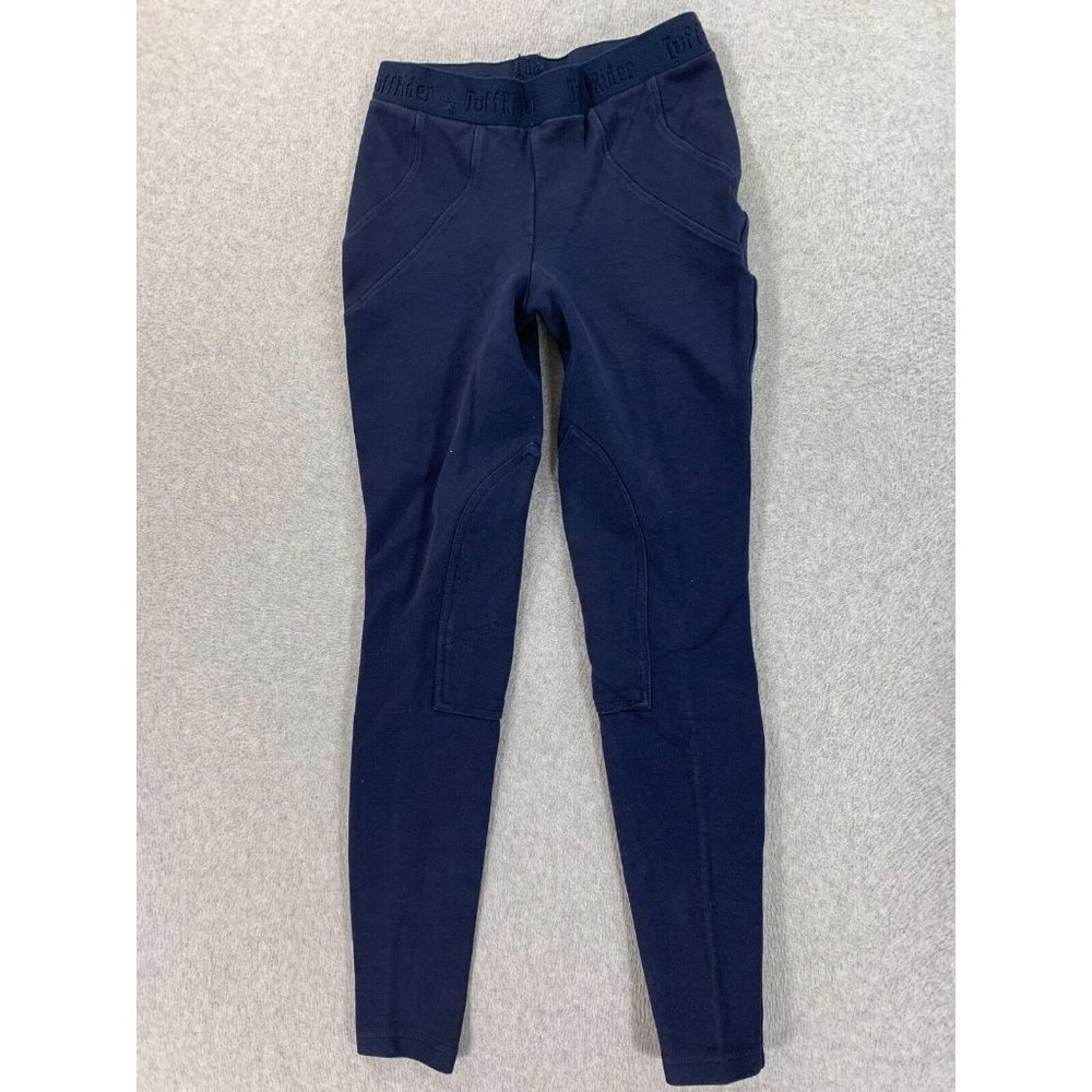 Tuffrider‎ Cotton Schoolers Pull On Breeches (Women's Size 30) Navy Blue